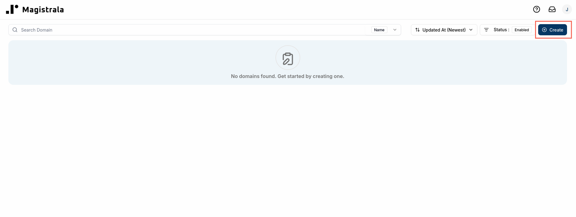 Empty Domains Page